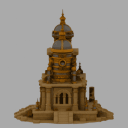Steampunk Ancient Ruins Building 010 3Dモデルのプレビュー