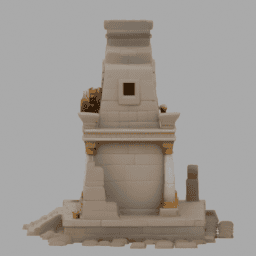 Steampunk Ancient Ruins Building 016 free 3D model preview