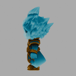 CrystalHairHuman SteamPunk 002 free 3D model preview