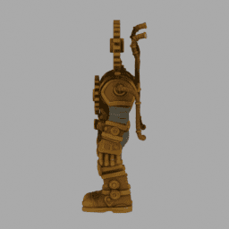 Steampunk GearRobot 016 free 3D model preview