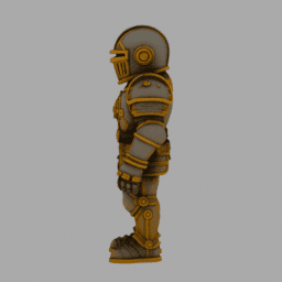 Steampunk Kight ToyStyle TPose 001 free 3D model preview