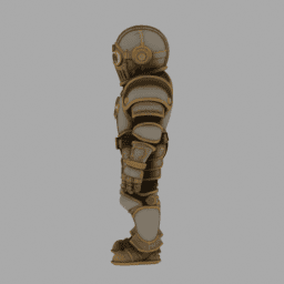 Steampunk Kight ToyStyle TPose 002 free 3D model preview