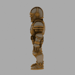 Steampunk Kight ToyStyle TPose 003 free 3D model preview