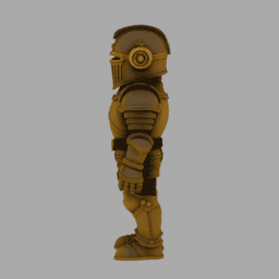 Steampunk Kight ToyStyle TPose 004 free 3D model preview