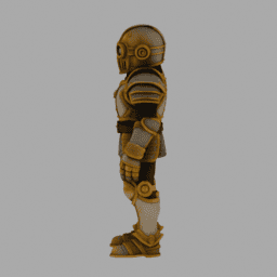 Steampunk Kight ToyStyle TPose 005 free 3D model preview