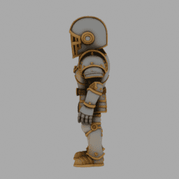 Steampunk Kight ToyStyle TPose 006 free 3D model preview