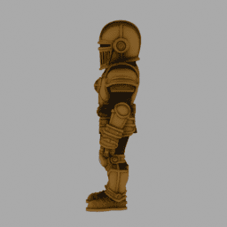 Steampunk Kight ToyStyle TPose 007 free 3D model preview