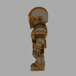 Steampunk Kight ToyStyle TPose 009 free 3D model preview