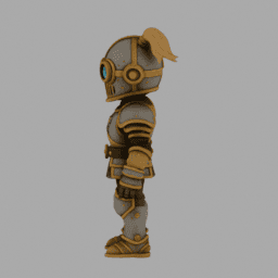 Steampunk Kight ToyStyle TPose 010 free 3D model preview