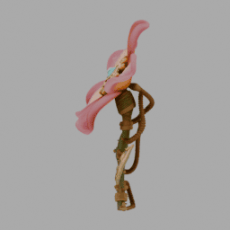 Steampunk Flower SomeColor 003 free 3D model preview