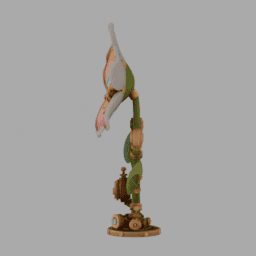 Steampunk Flower SomeColor 013 free 3D model preview