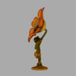 Steampunk Flower SomeColor 018 free 3D model preview