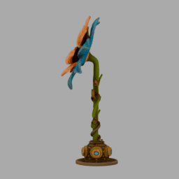 Steampunk Flower SomeColor 019 free 3D model preview