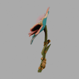 Steampunk Flower SomeColor 022 free 3D model preview