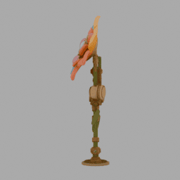 Steampunk Flower SomeColor 024 free 3D model preview
