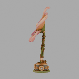 Steampunk Flower SomeColor 026 free 3D model preview