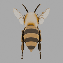 Steampunk Bee Mech 007 free 3D model preview