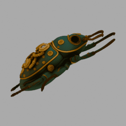 Steampunk Beetle 002 free 3D model preview
