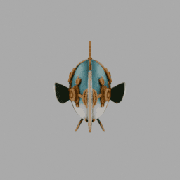 Steampunk Fish SomeColor 002 free 3D model preview