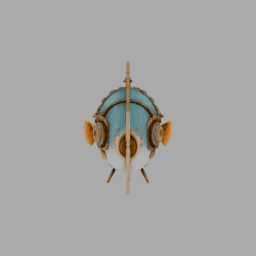 Steampunk Fish SomeColor 005 free 3D model preview