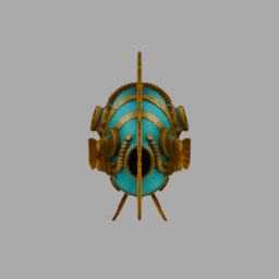 Steampunk Fish SomeColor 008 free 3D model preview