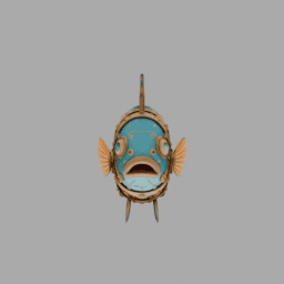 Steampunk Fish SomeColor 009 free 3D model preview