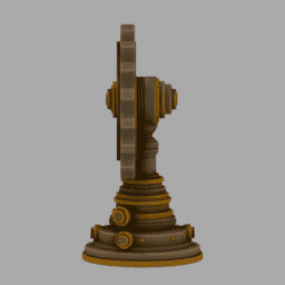 Steampunk Gear Object 002 free 3D model preview