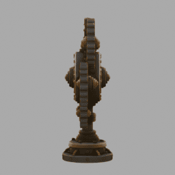 Steampunk Gear Object 003 free 3D model preview