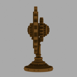 Steampunk Gear Object 005 free 3D model preview