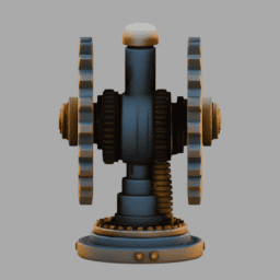 Steampunk Gear Object 009 free 3D model preview