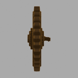 Steampunk Gear Object 012 free 3D model preview
