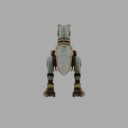 Steampunk Machine Dinosaur Robot 004 free 3D model preview