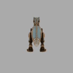 Steampunk Machine Dinosaur Robot 007 free 3D model preview