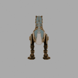 Steampunk Machine Dinosaur Robot 008 free 3D model preview