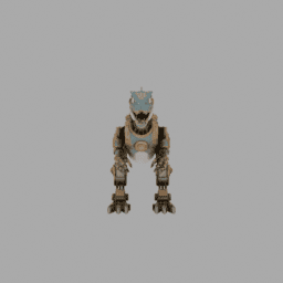 Steampunk Machine Dinosaur Robot 016 free 3D model preview