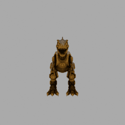 Steampunk Machine Dinosaur Robot 025 free 3D model preview
