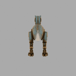 Steampunk Machine Dinosaur Robot 026 free 3D model preview