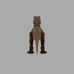 Steampunk Machine Dinosaur Robot 029 free 3D model preview