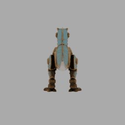 Steampunk Machine Dinosaur Robot 030 free 3D model preview
