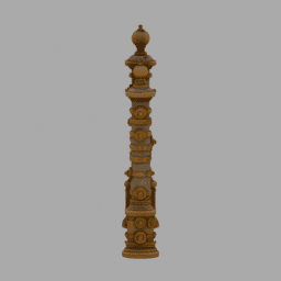 Steampunk Fence 002 free 3D model preview