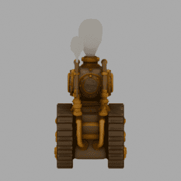 Steampunk SteamTank 016 free 3D model preview