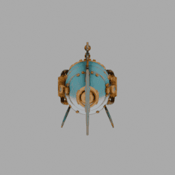 Steampunk Mecha Fish Submersible Somecolor 001 free 3D model preview