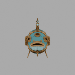Steampunk Mecha Fish Submersible Somecolor 002 free 3D model preview