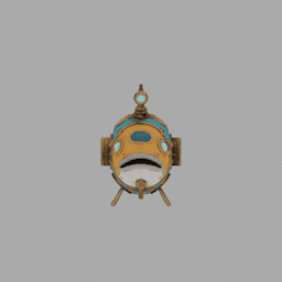 Steampunk Mecha Fish Submersible Somecolor 007 free 3D model preview